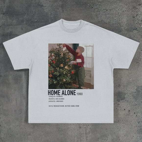Christmas Movie Home Alone Graphic T-shirt - Picture 1 of 2